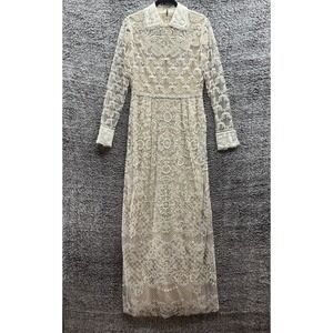 2013 Runway VALENTINO Spa Laced Beaded Maxi  SHU QI Worn Gown Dress‎